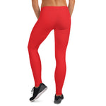 YAKWARY Women Red Leggings