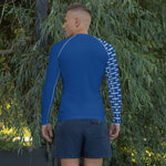 YAKWARY Men Gym Specia Blue Rash Guard