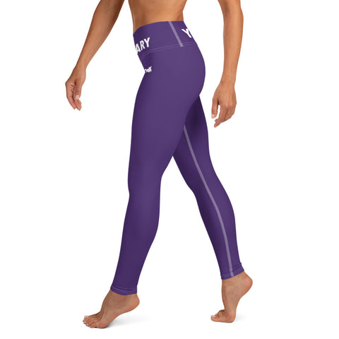 YAKWARY Purple Yoga Leggings With Pocket