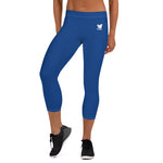 YAKWARY Women Blue Capri Leggings