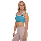 YAKWARY Women Blue Padded Sports Bra