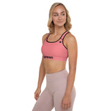 YAKWARY Women Pink Padded Sports Bra