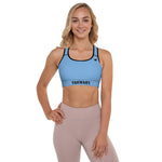 YAKWARY Women Blue Padded Sports Bra