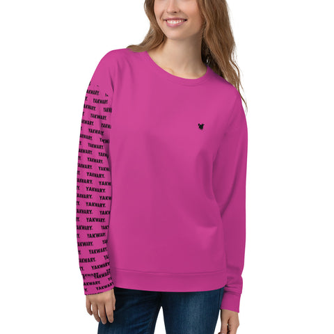 YAKWARY Women Pink Special Sweatshirt