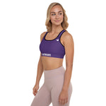 YAKWARY Women Purple Padded Sports Bra