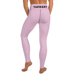 YAKWARY Pink Yoga Leggings With Pocket