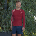 YAKWARY Men Gym Special Red Rash Guard