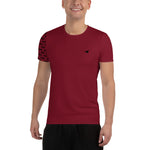 YAKWARY Men Red Sports T-shirt