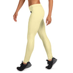 YAKWARY Women Yellow Leggings