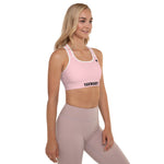 YAKWARY Women Pink Padded Sports Bra