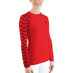 YAKWARY Women Red Special Rash Guard