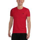 YAKWARY Men Red Sports T-shirt