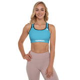 YAKWARY Women Blue Padded Sports Bra