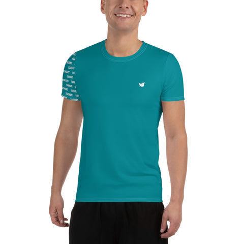 YAKWARY Men Turquoise Sports T-shirt