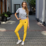 YAKWARY Women Yellow Leggings