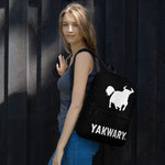 YAKWARY Women Black Backpack