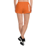 YAKWARY Women Orange Athletic Short Shorts