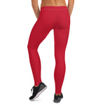 YAKWARY Women Red Leggings