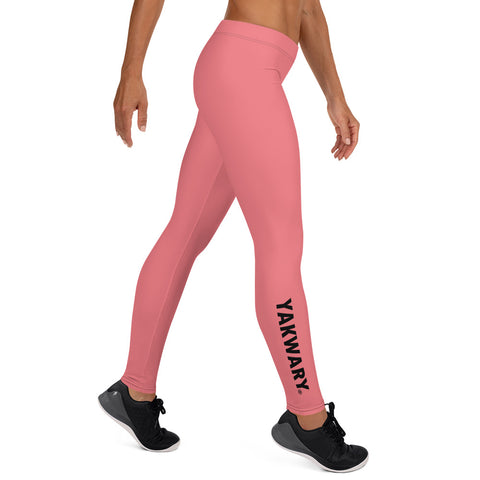 YAKWARY Women Pink Leggings