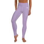 YAKWARY Purple Yoga Leggings With Pocket