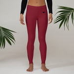 YAKWARY Women Red Leggings