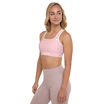 YAKWARY Women Pink Padded Sports Bra