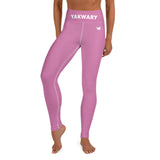 YAKWARY Pink Yoga Leggings Without Pocket