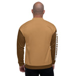 YAKWARY Men Brown Bomber Jacket