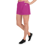 YAKWARY Women Pink Athletic Short Shorts