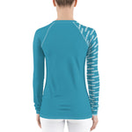 YAKWARY Women Blue Special Rash Guard