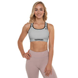 YAKWARY Women Gray Padded Sports Bra