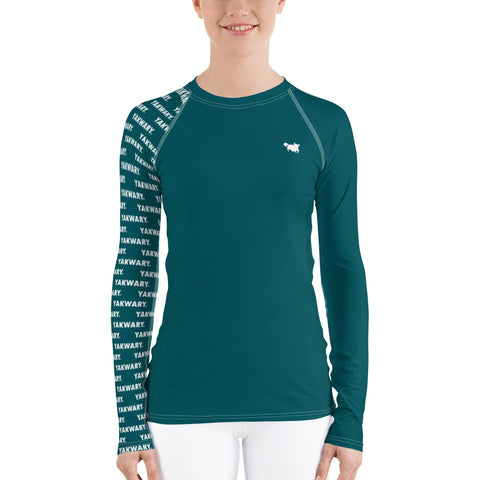 YAKWARY Women Turquoise Special Rash Guard