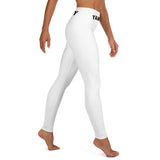 YAKWARY White Yoga Leggings With Pocket