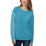 YAKWARY Women Blue Special Sweatshirt