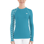 YAKWARY Women Blue Special Rash Guard