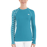 YAKWARY Women Blue Special Rash Guard