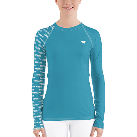 YAKWARY Women Blue Special Rash Guard