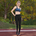 YAKWARY Black Yoga Leggings Without Pocket