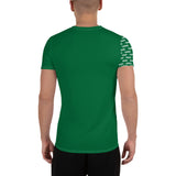 YAKWARY Men Green Sports T-shirt