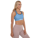 YAKWARY Women Blue Padded Sports Bra