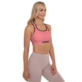 YAKWARY Women Pink Padded Sports Bra