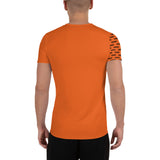 YAKWARY Men Orange Sports T-shirt