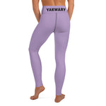 YAKWARY Purple Yoga Leggings With Pocket