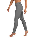 YAKWARY Gray Yoga Leggings With Pocket