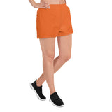 YAKWARY Women Orange Athletic Short Shorts