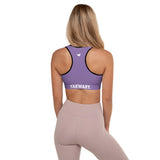 YAKWARY Women Purple Padded Sports Bra