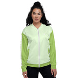 YAKWARY Women Green Bomber Jacket