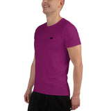 YAKWARY Men Pink Sports T-shirt