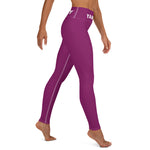 YAKWARY Pink Yoga Leggings With Pocket