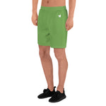 YAKWARY Men Sports Long Green Shorts